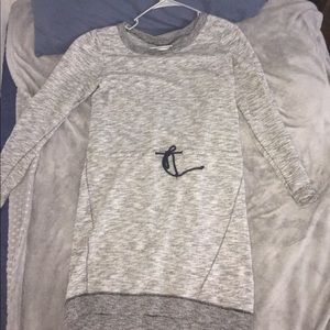 Dress, small. Really comfy and warm.